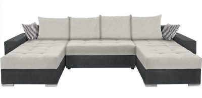 Wohnlandschaft "Josy", inkl. Bettfunktion, Bettkasten und Zierkissen