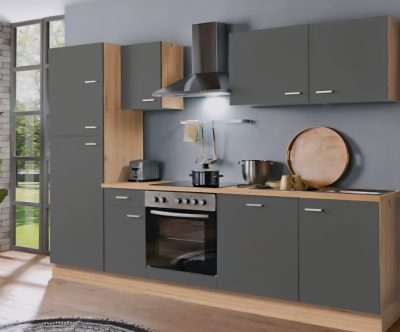 Neu Küche 270 cm inkl backofen set, Dunstabzugshaube, Spülbecken