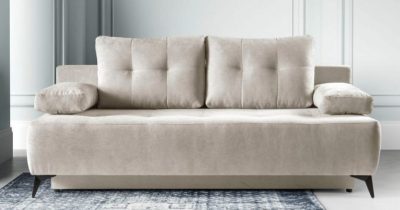 Schlafsofa, Sofa, Couch mit Schlaffunktion und Bettkasten