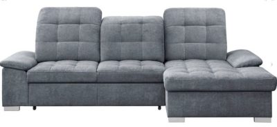 Ecksofa, Sofa, Couch "Carmen" inkl. Schlaffunktion und Bettkasten